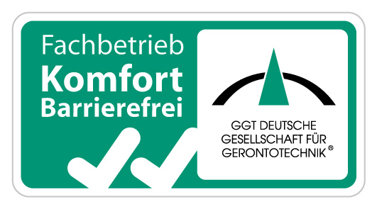 GGT Siegel: Fachbetrieb Komfort Barrierefrei